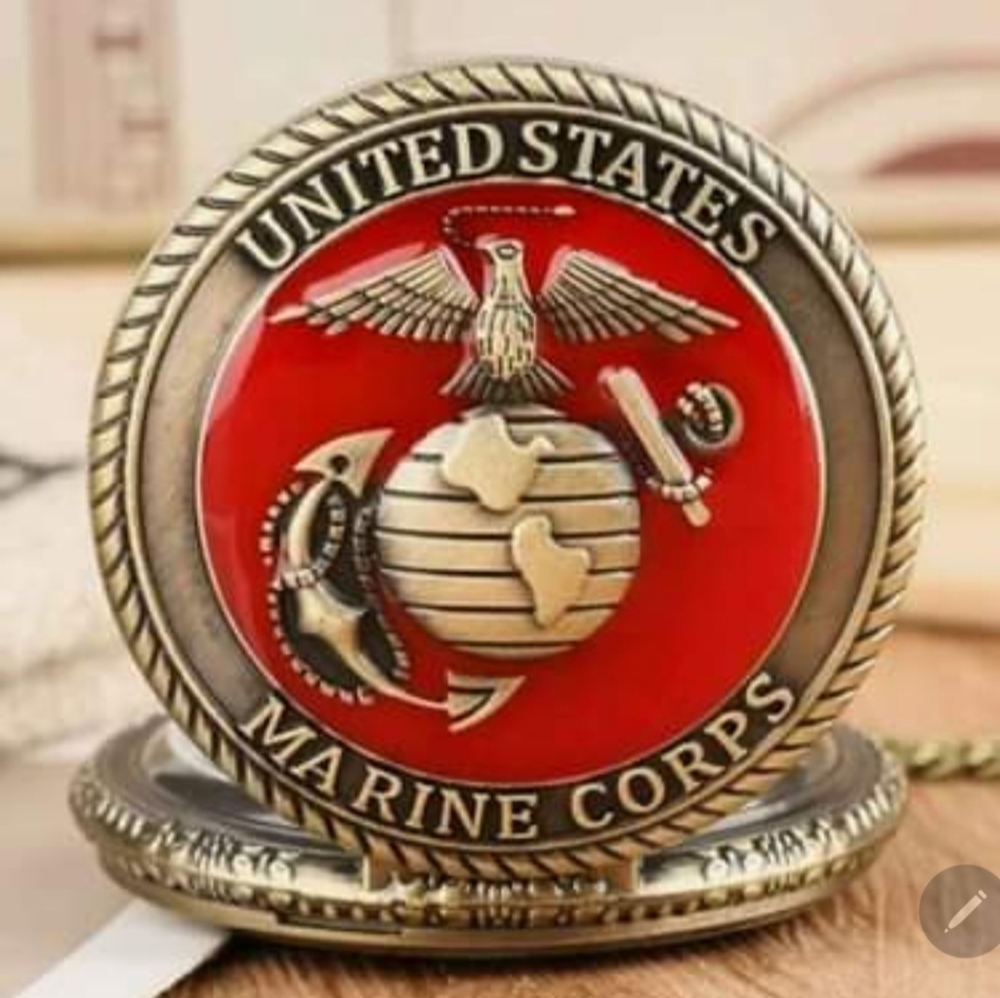 New USMC United States Marine Corps pocket Watch.